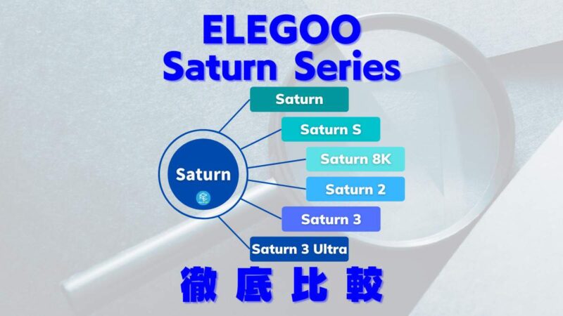 ELEGOO Saturnシリーズ徹底比較！【無印/S/8K/2/3】