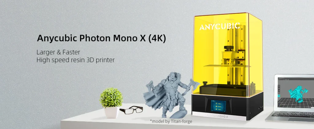 注目ブランド ANYCUBIC Photon Mono X2 3Dプリンター 光造形 高精度 印刷安定 9.1インチ4KモノクロLCDスクリーン  強力光源