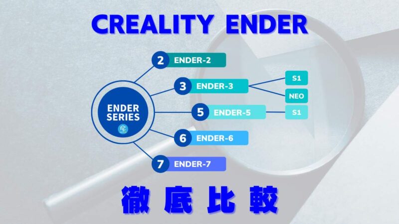 2023】Creality Enderシリーズ徹底比較！【Ender-2/Ender-3/Ender-5