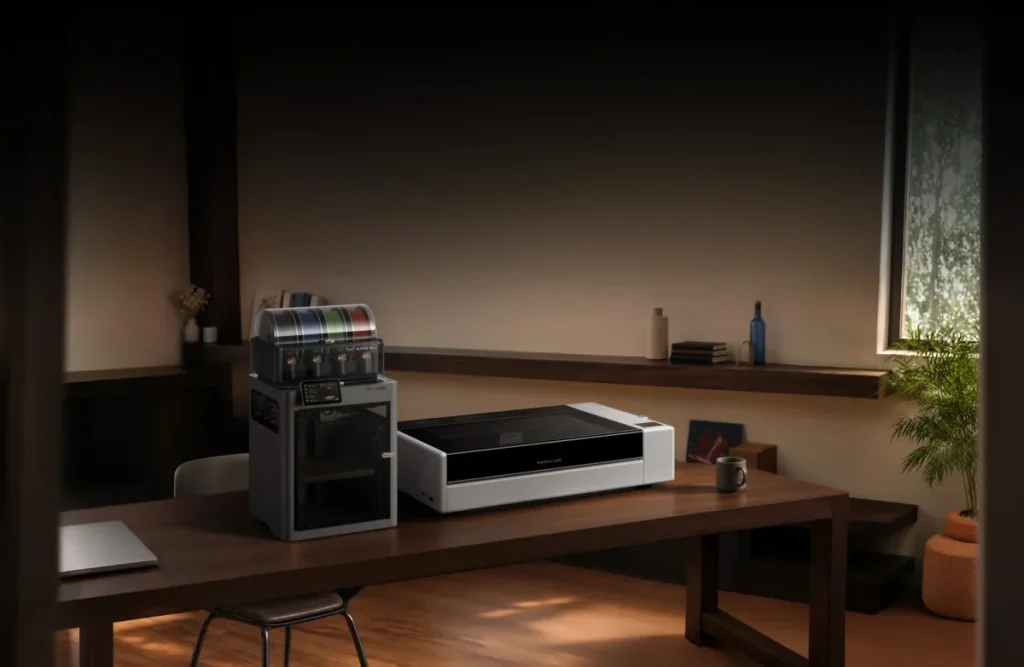 3Dプリンターと並べて置いたR1