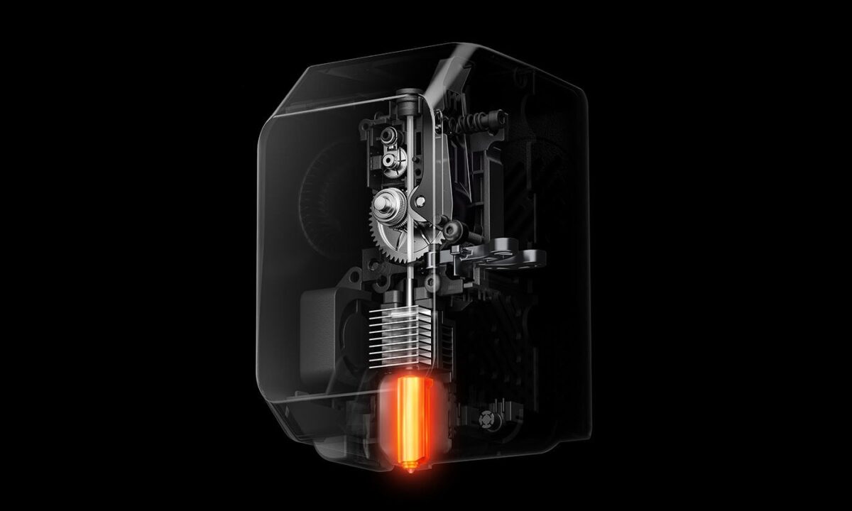 Kobra S1 Maxのホットエンドとノズル(出典:Anycubic公式)