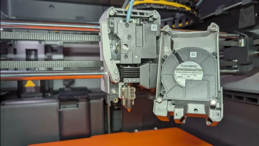 P2Sのツールヘッドに取り付けた大流量0.4mmホットエンド