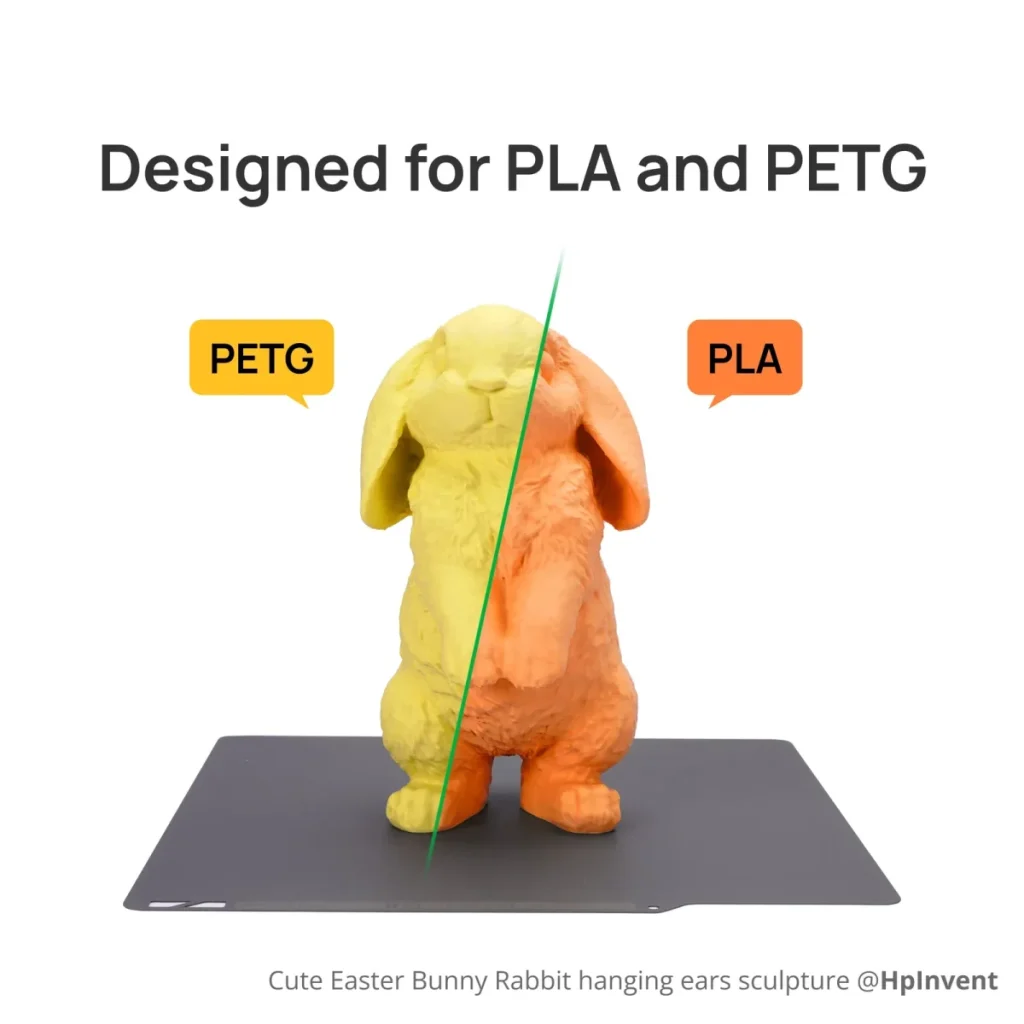 PLAとPETGを対象にしたSuperTack Proの公式作例