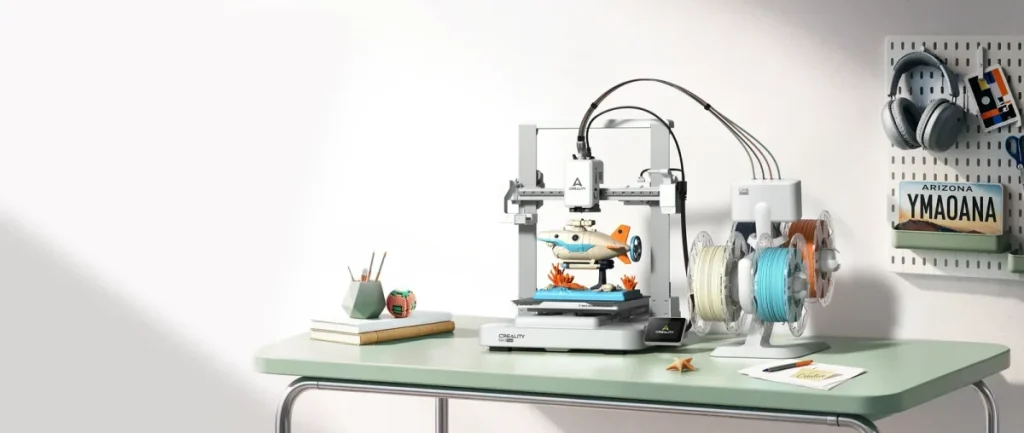 デスクに置いたEnder-3 V3 Neo Combo