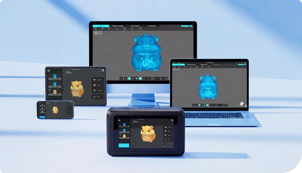 スマホ・タブレット・PCで使う専用ソフトCrealityScan