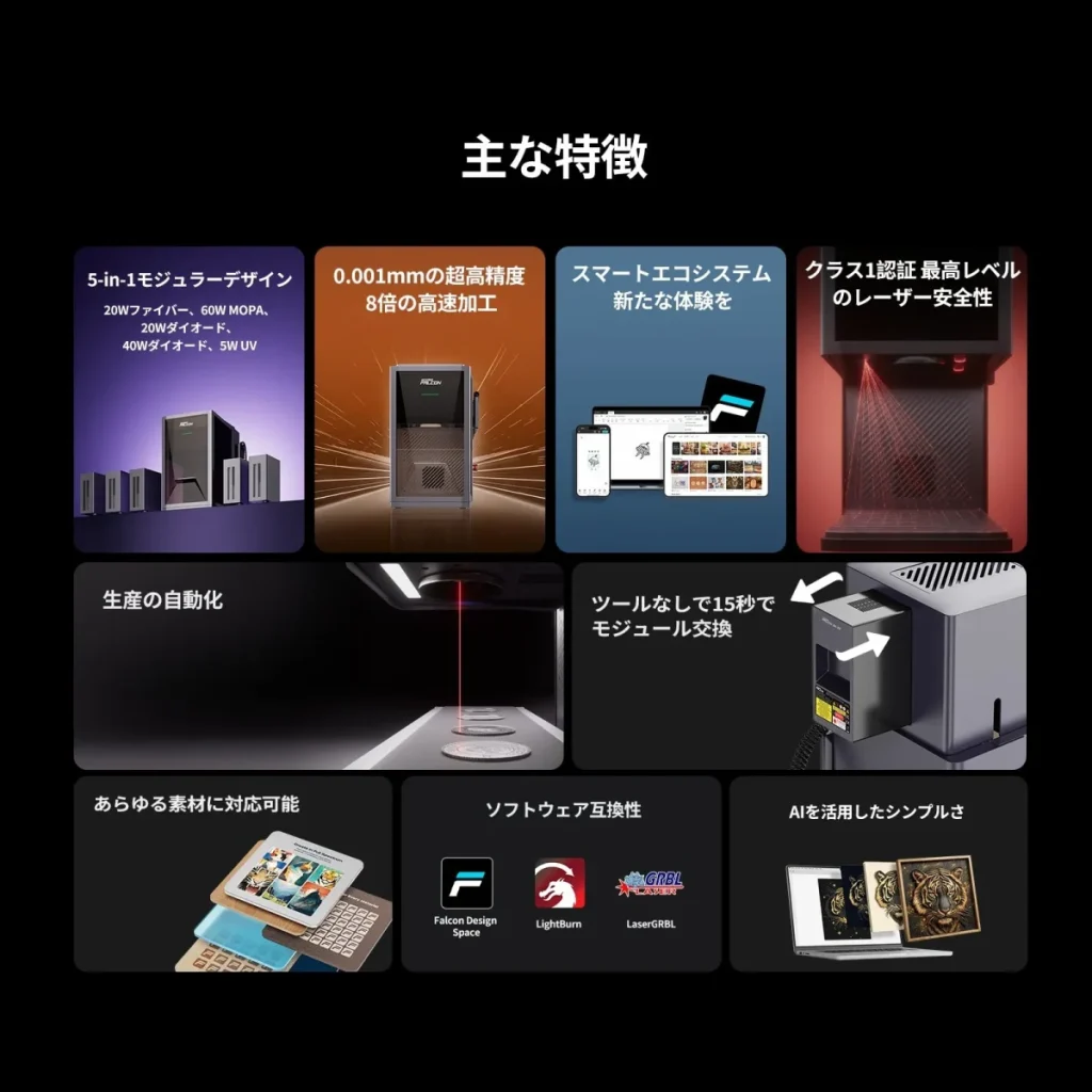 Falcon T1の主な特徴